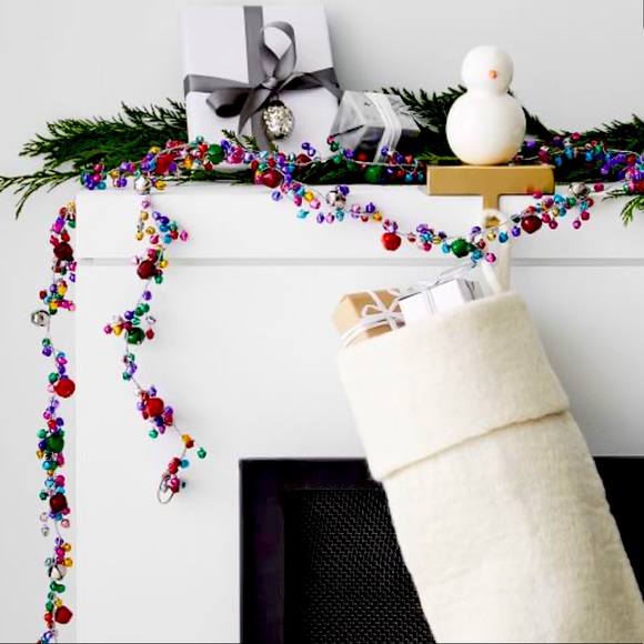 Anthropologie Other - 2 Strands of Multicolored Jingle Bell Garland